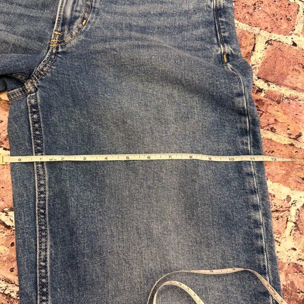 Banana Republic Premium Denim HR Clean Girl Wide-Leg Crop Jeans Blue Size‎ 29 - Picture 14 of 16